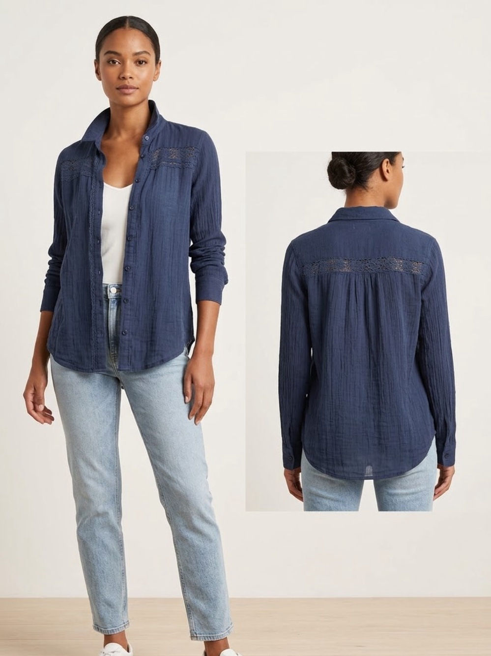 Cape Juby Blue Button Down Shirt